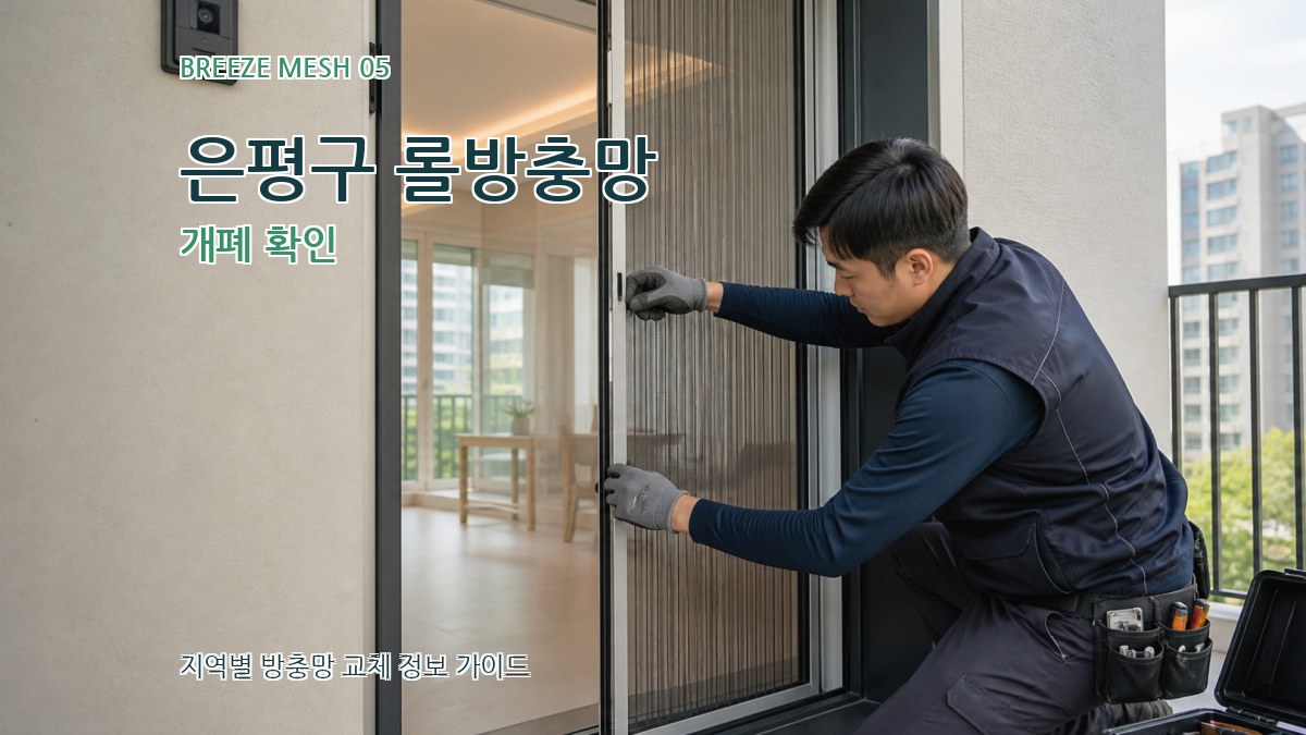 은평구 롤방충망 개폐 확인