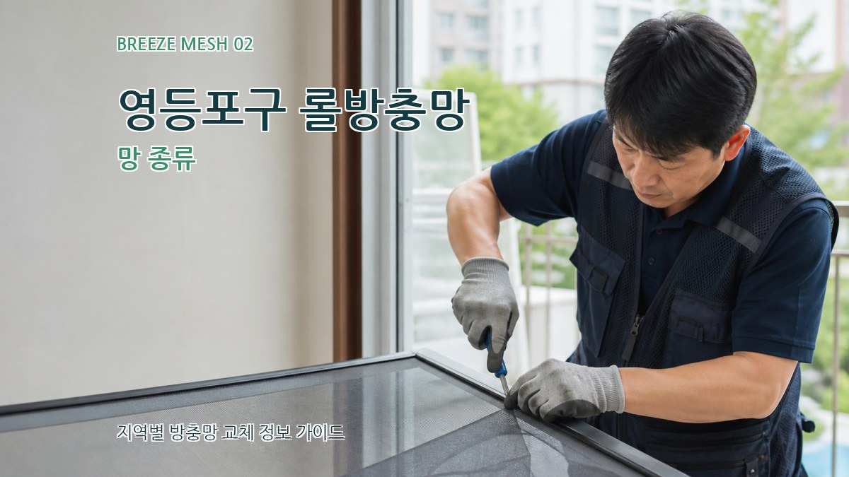 영등포구 롤방충망 망 종류