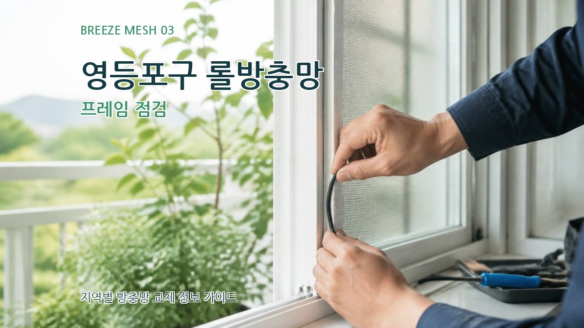 영등포구 롤방충망 프레임 점검