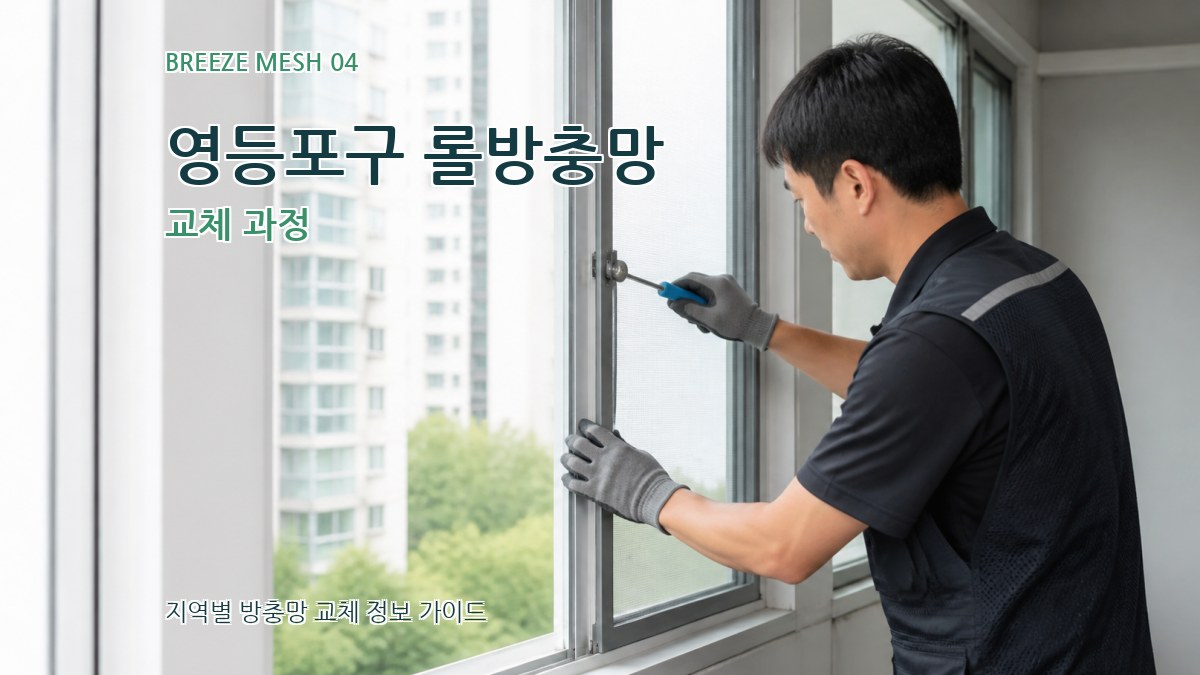 영등포구 롤방충망 교체 과정
