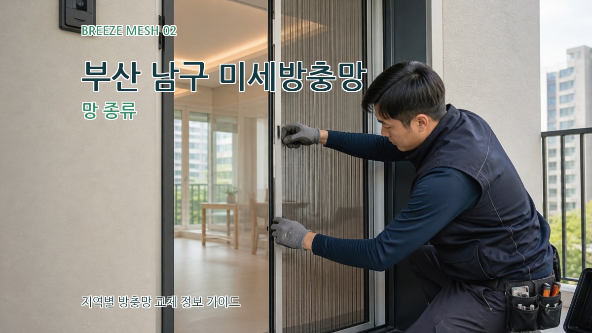 부산 남구 미세방충망 망 종류