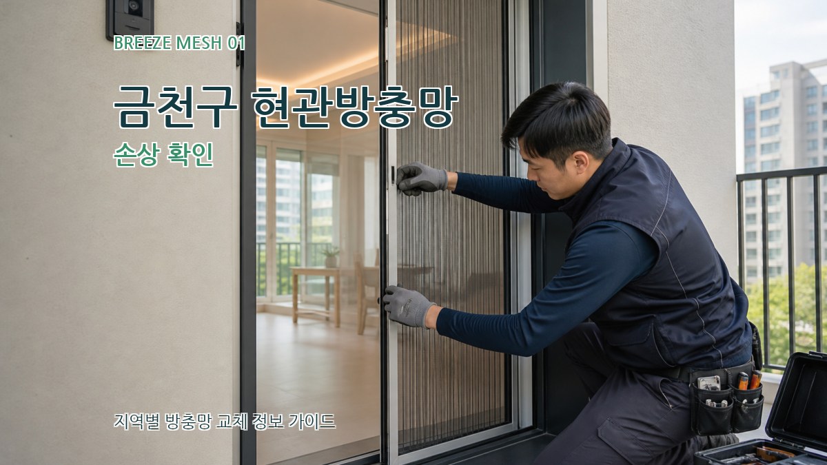 금천구 현관방충망