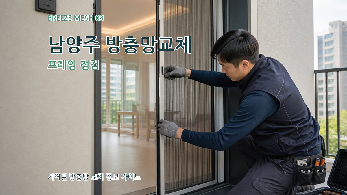 남양주 방충망교체 프레임 점검