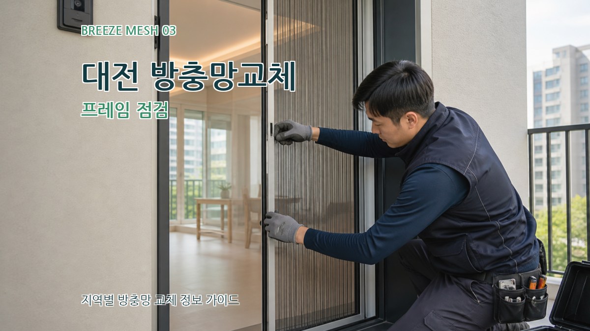 대전 방충망교체 프레임 점검