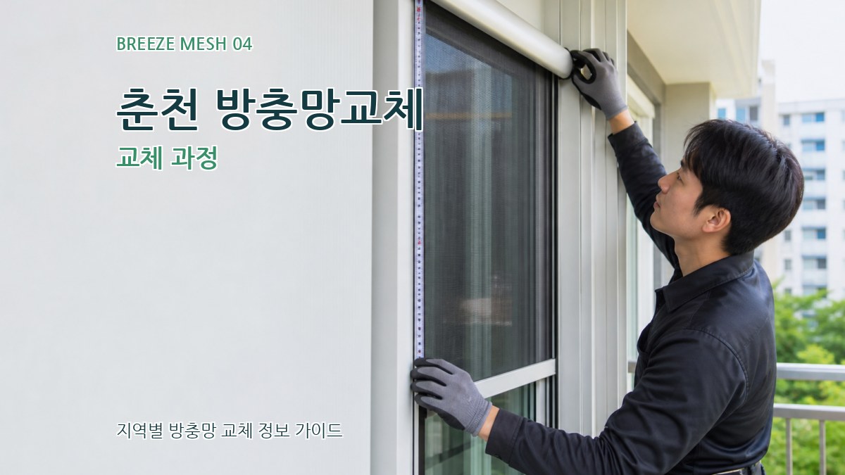 춘천 방충망교체 교체 과정