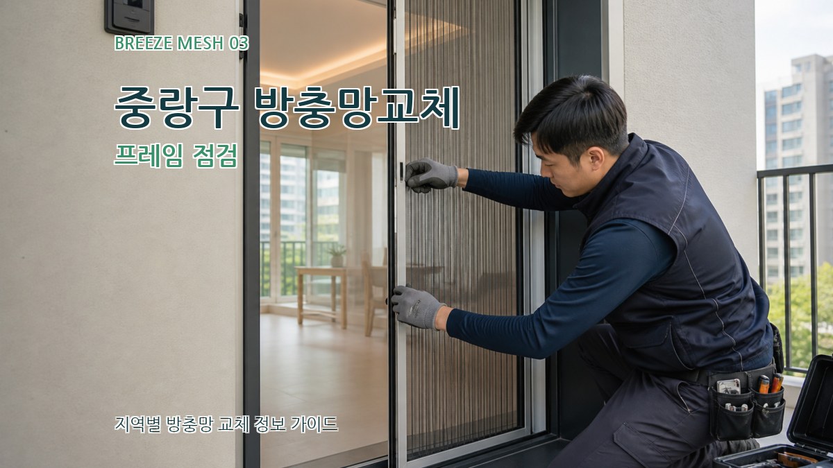 중랑구 방충망교체 프레임 점검