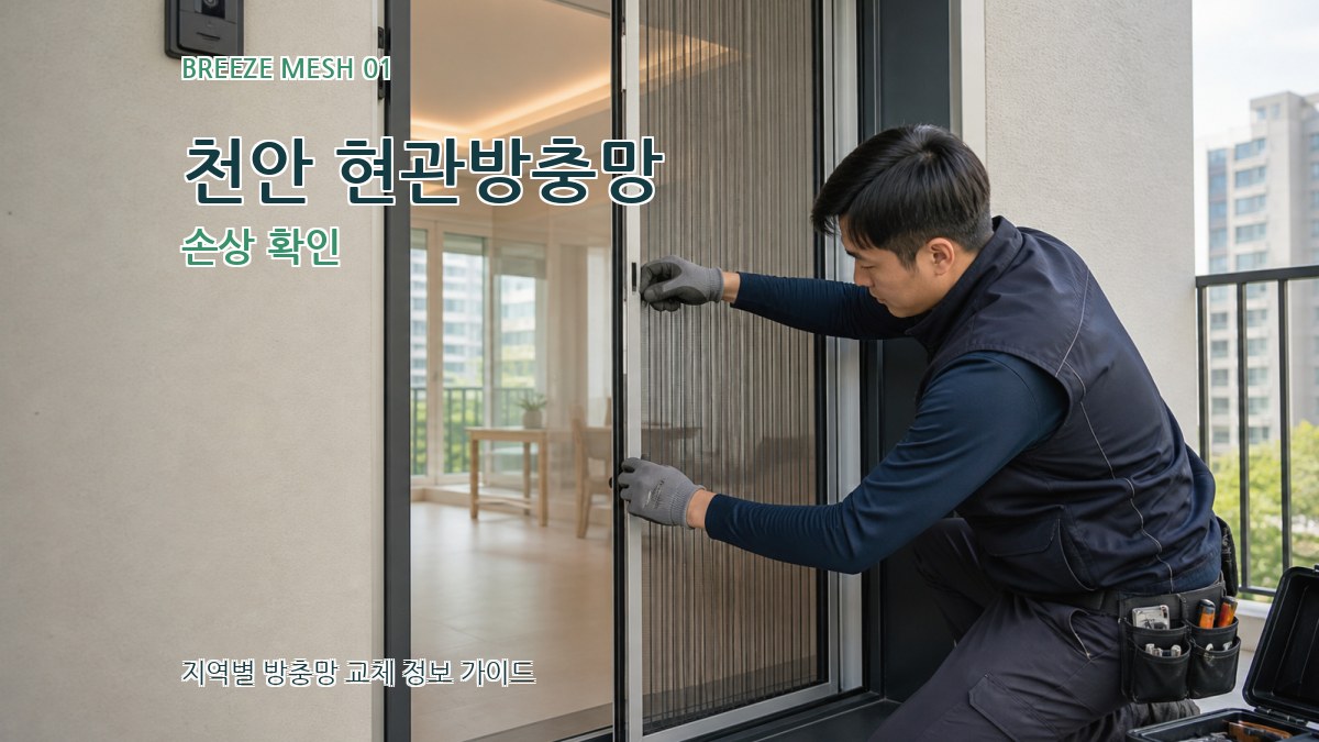 천안 현관방충망