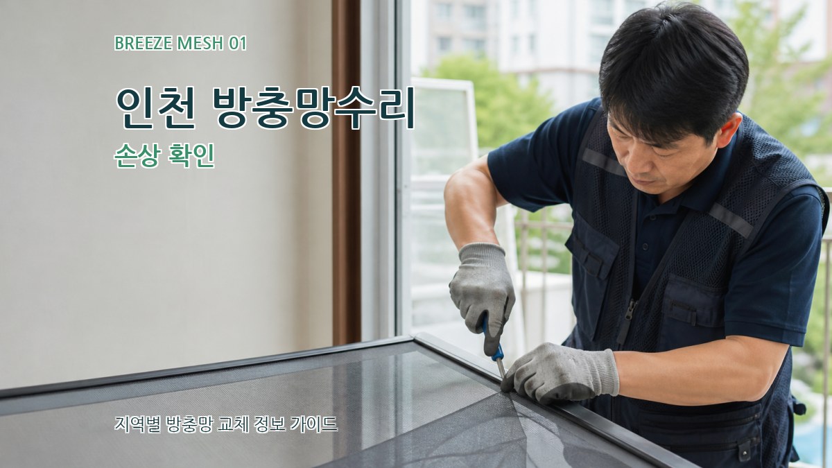 인천 방충망수리