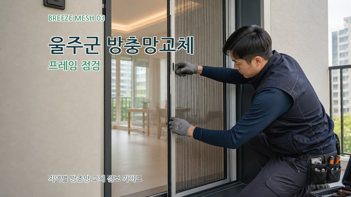 울주군 방충망교체 프레임 점검