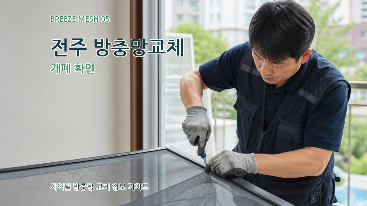 전주 방충망교체 개폐 확인