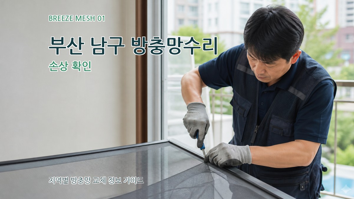 부산 남구 방충망수리