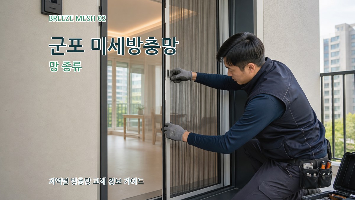 군포 미세방충망 망 종류