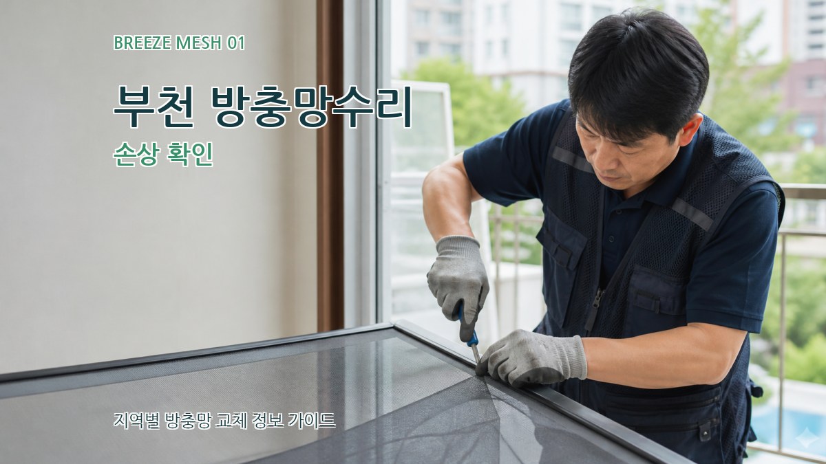 부천 방충망수리