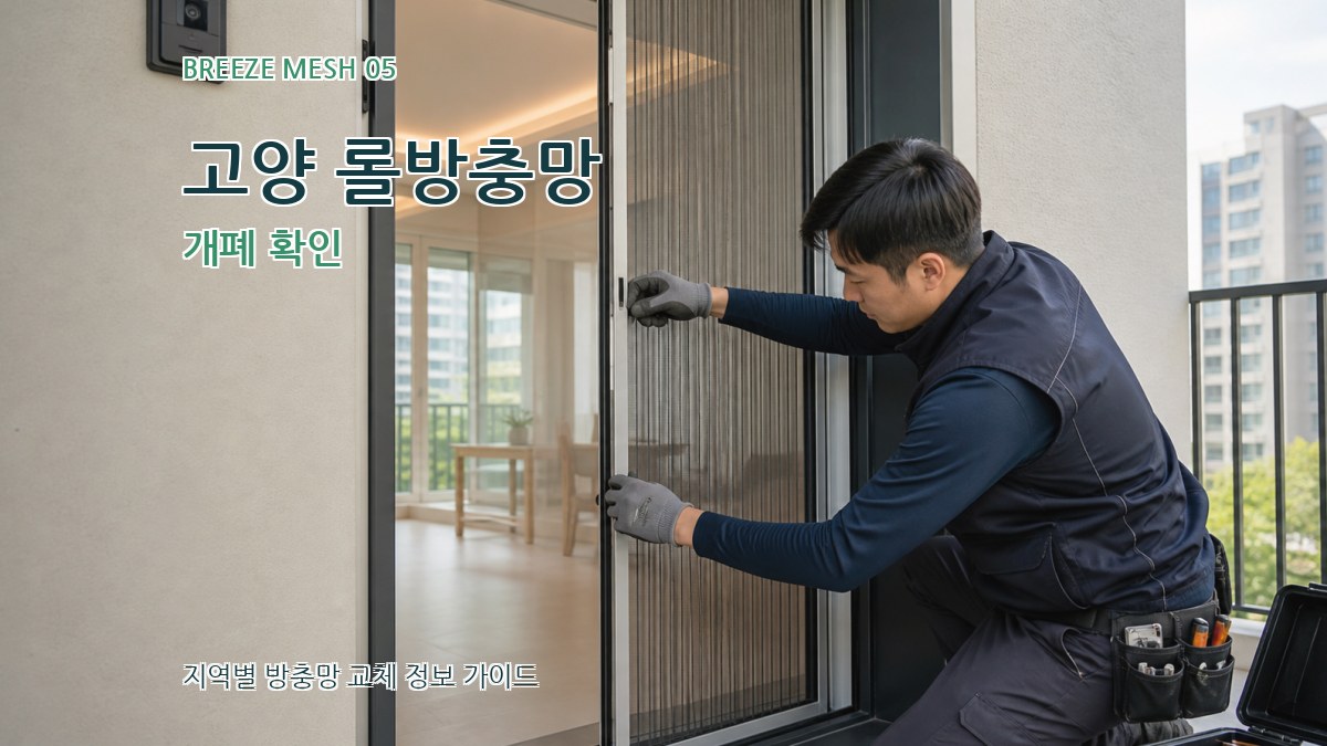고양 롤방충망 개폐 확인