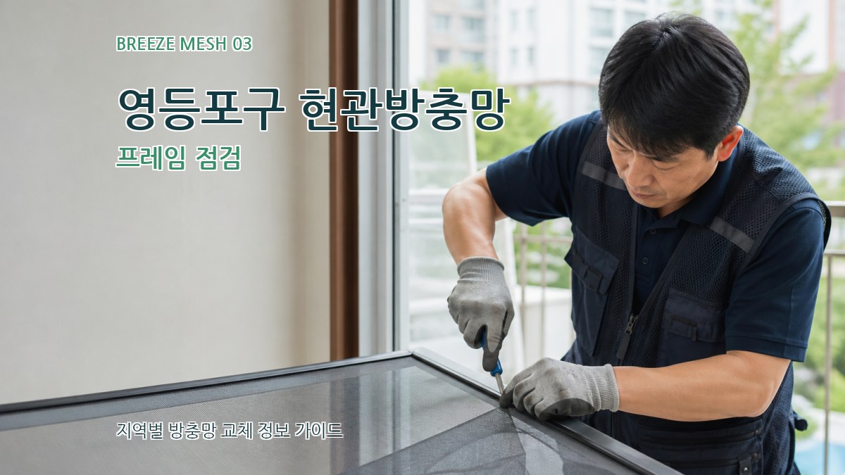 영등포구 현관방충망 프레임 점검
