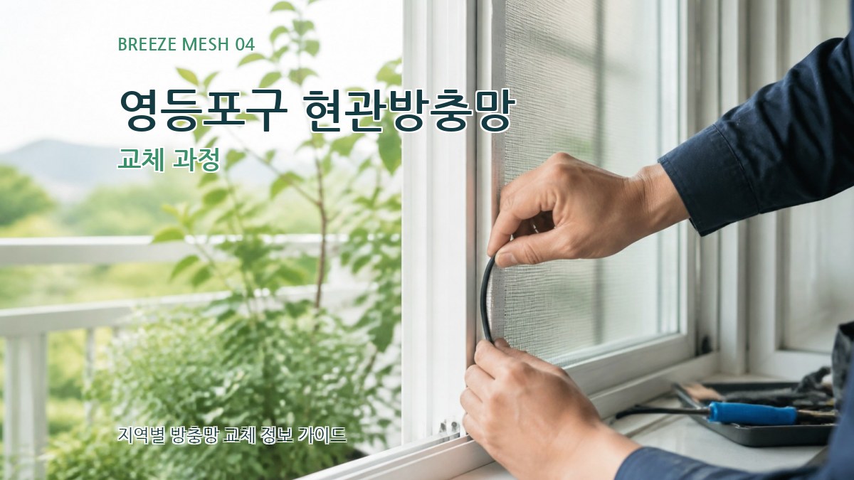 영등포구 현관방충망 교체 과정
