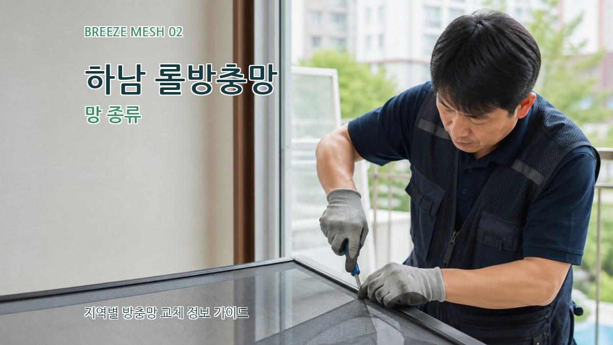 하남 롤방충망 망 종류