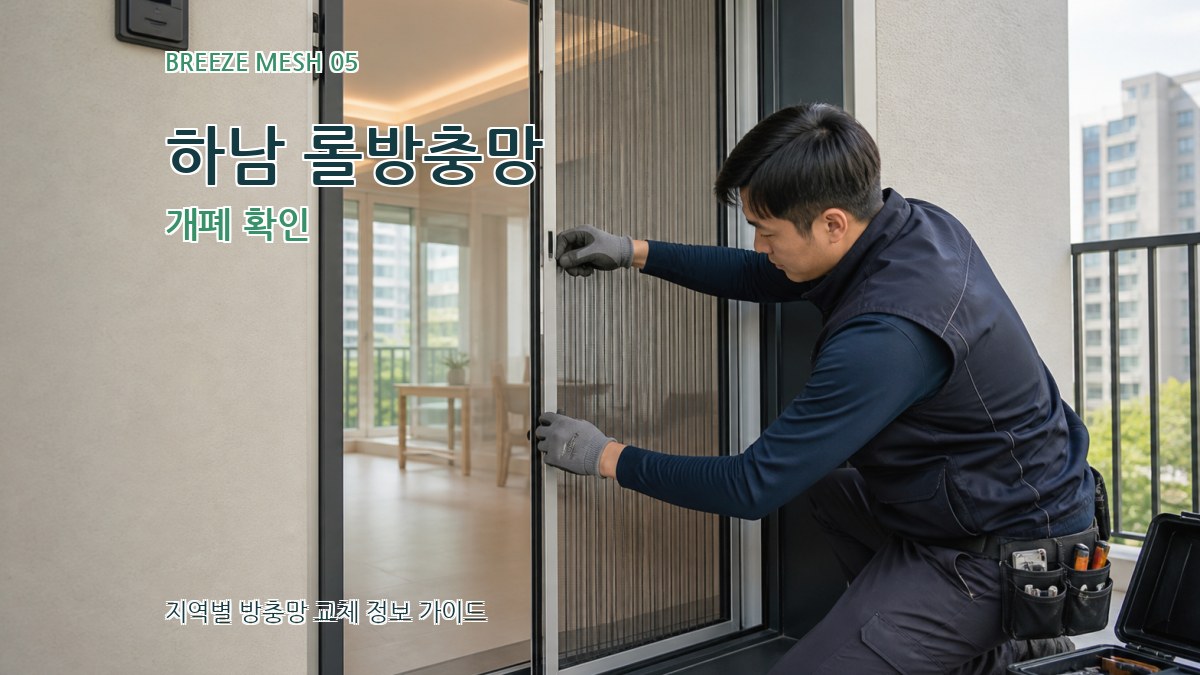 하남 롤방충망 개폐 확인