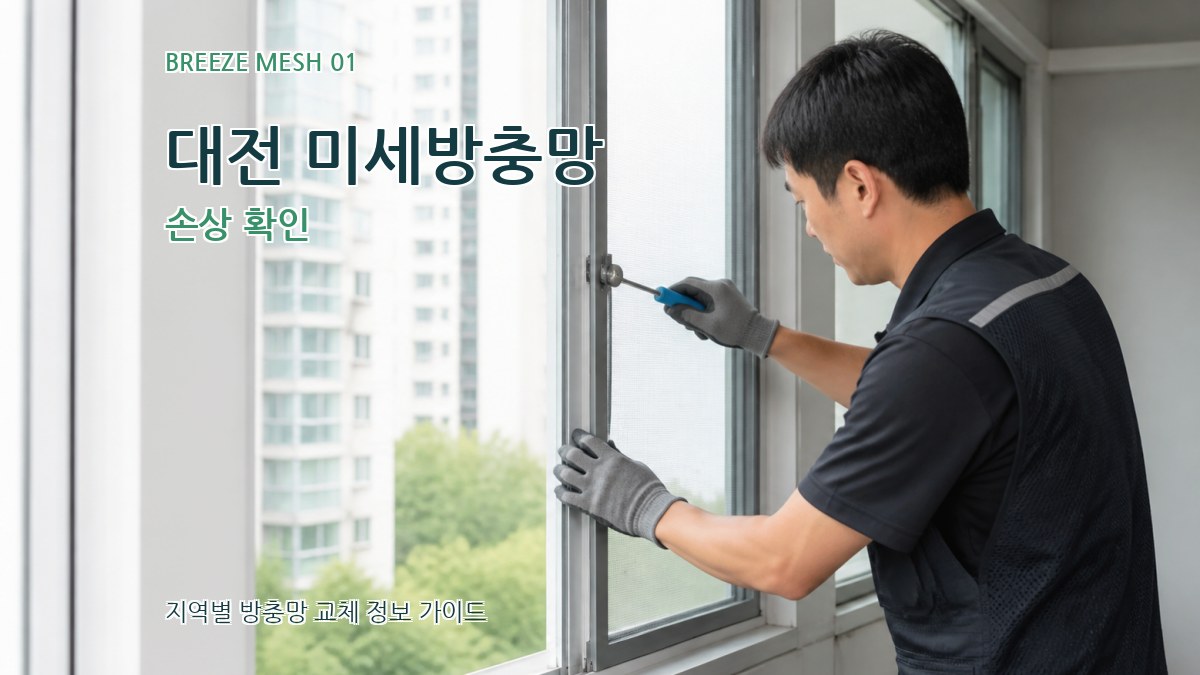 대전 미세방충망 손상 확인