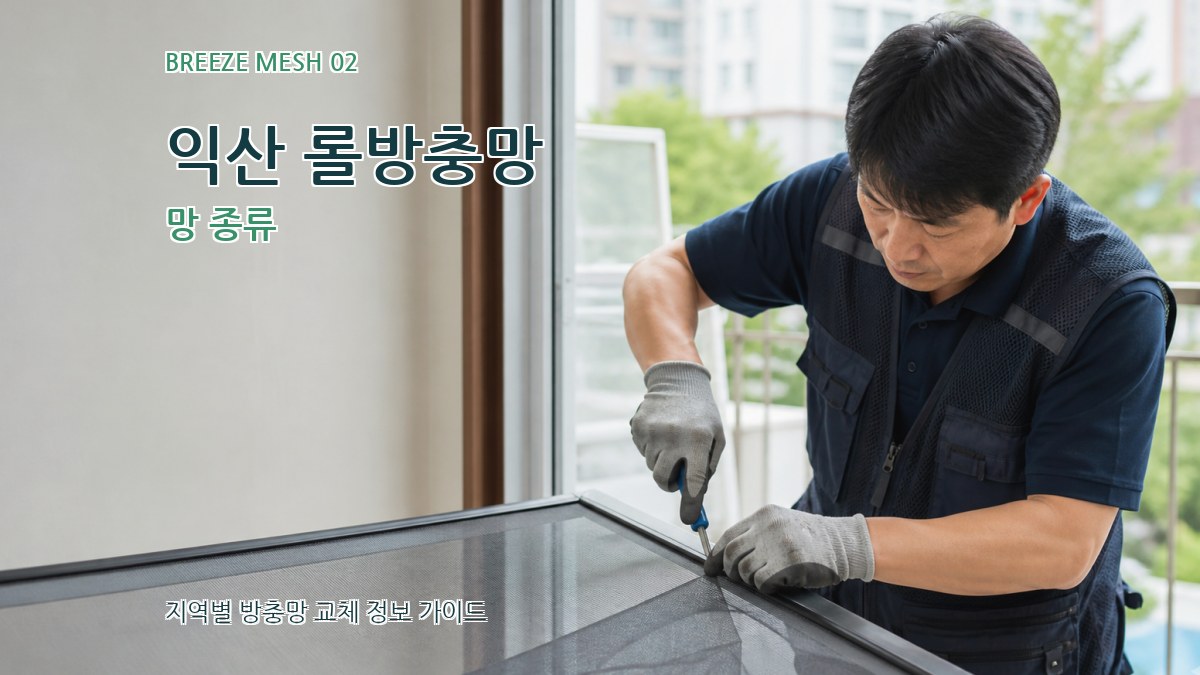익산 롤방충망 망 종류