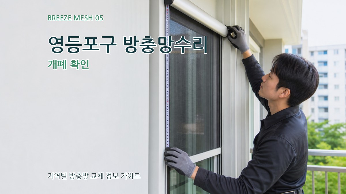 영등포구 방충망수리 개폐 확인
