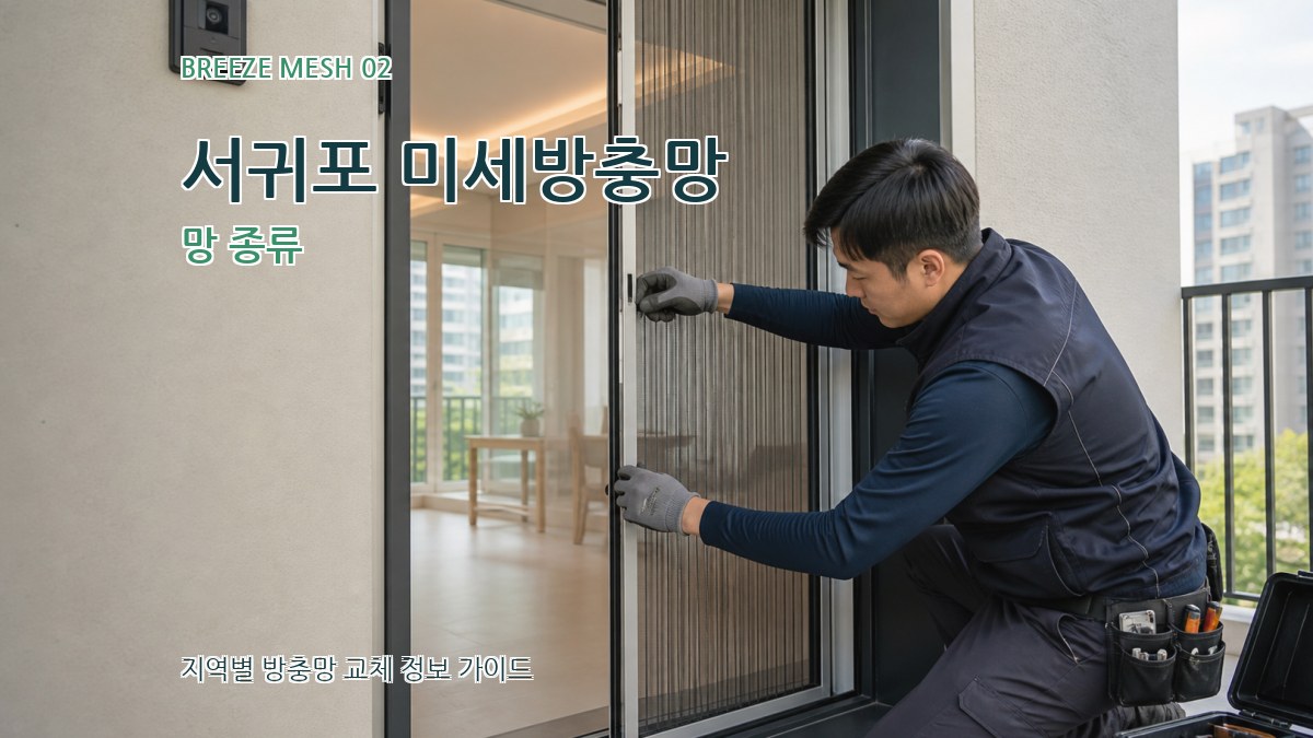 서귀포 미세방충망 망 종류