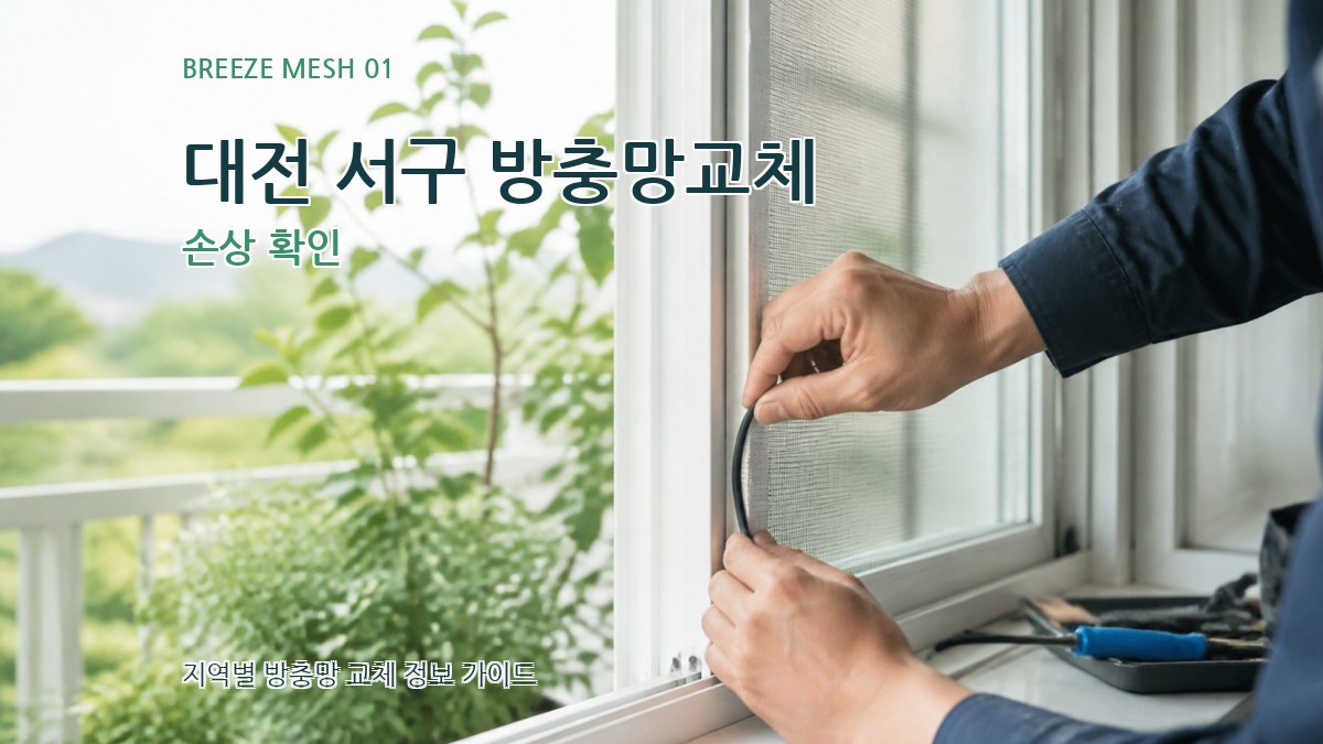 대전 서구 방충망교체