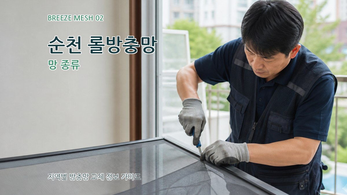 순천 롤방충망 망 종류