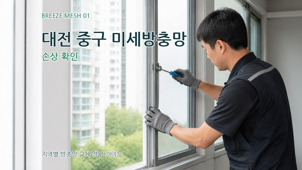 대전 중구 미세방충망