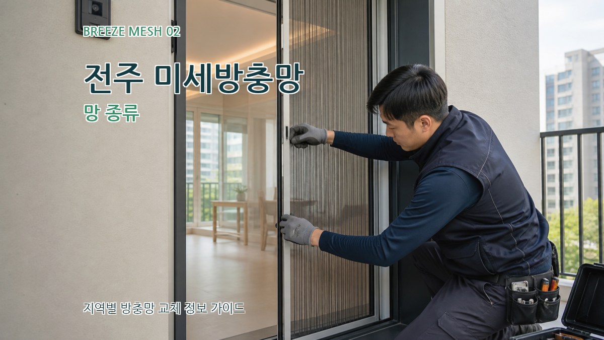 전주 미세방충망 망 종류