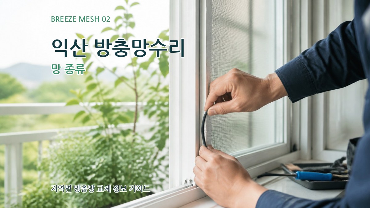 익산 방충망수리 망 종류