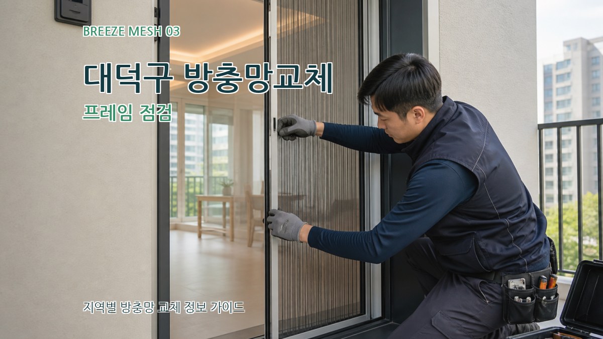 대덕구 방충망교체 프레임 점검