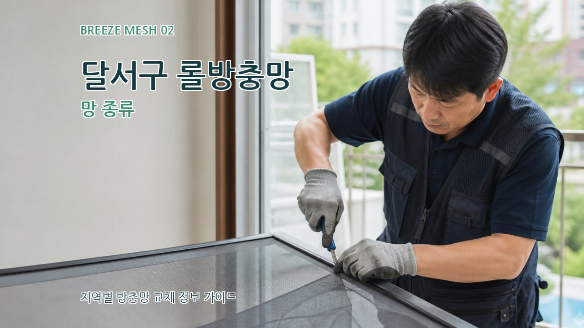 달서구 롤방충망 망 종류