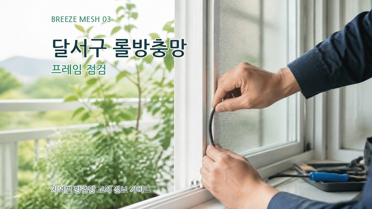 달서구 롤방충망 프레임 점검