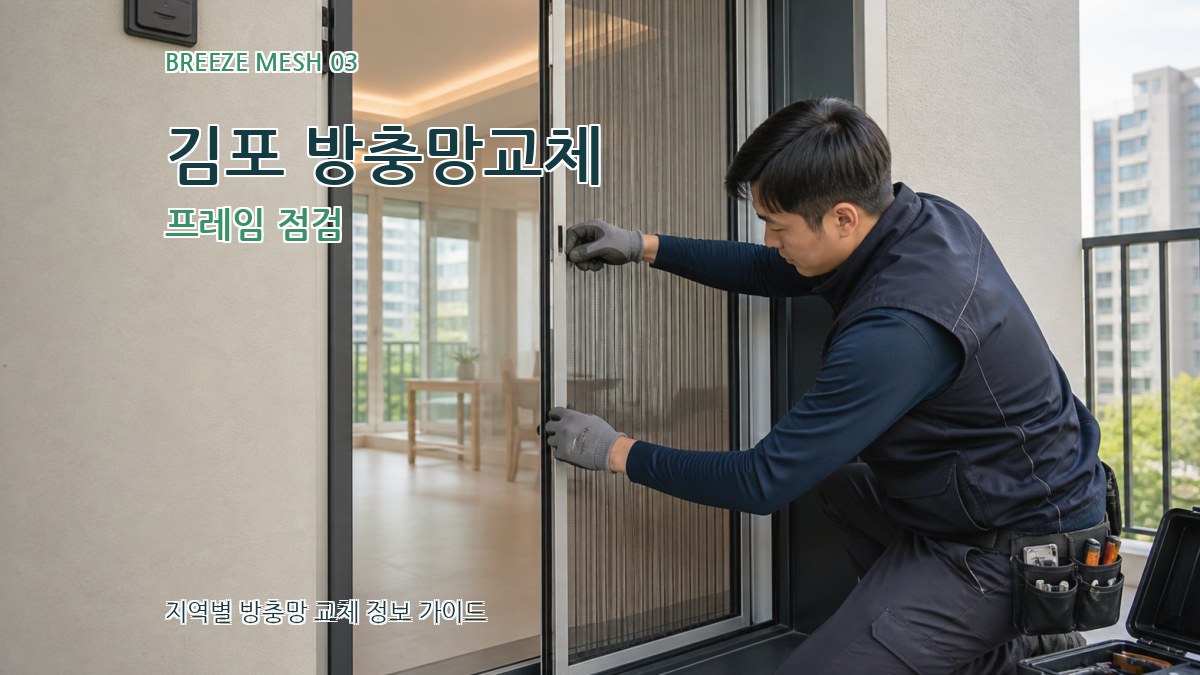 김포 방충망교체 프레임 점검