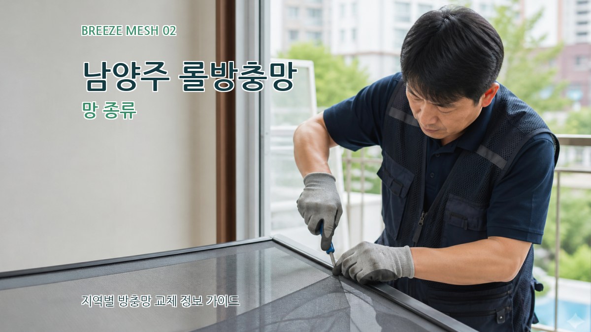 남양주 롤방충망 망 종류