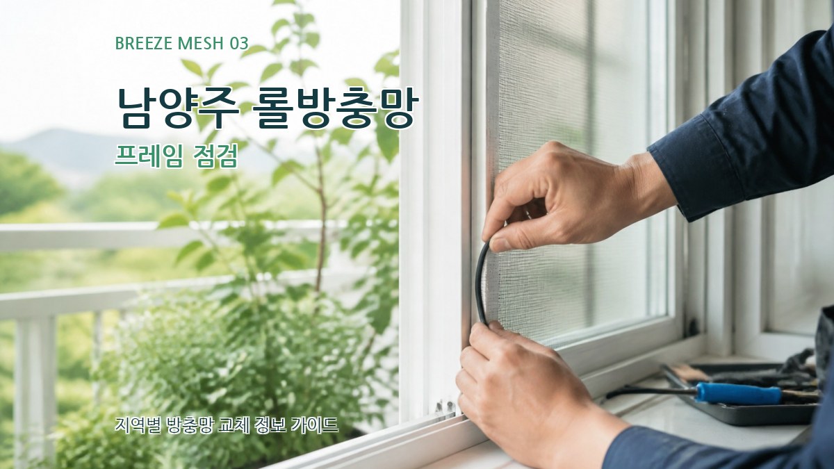 남양주 롤방충망 프레임 점검