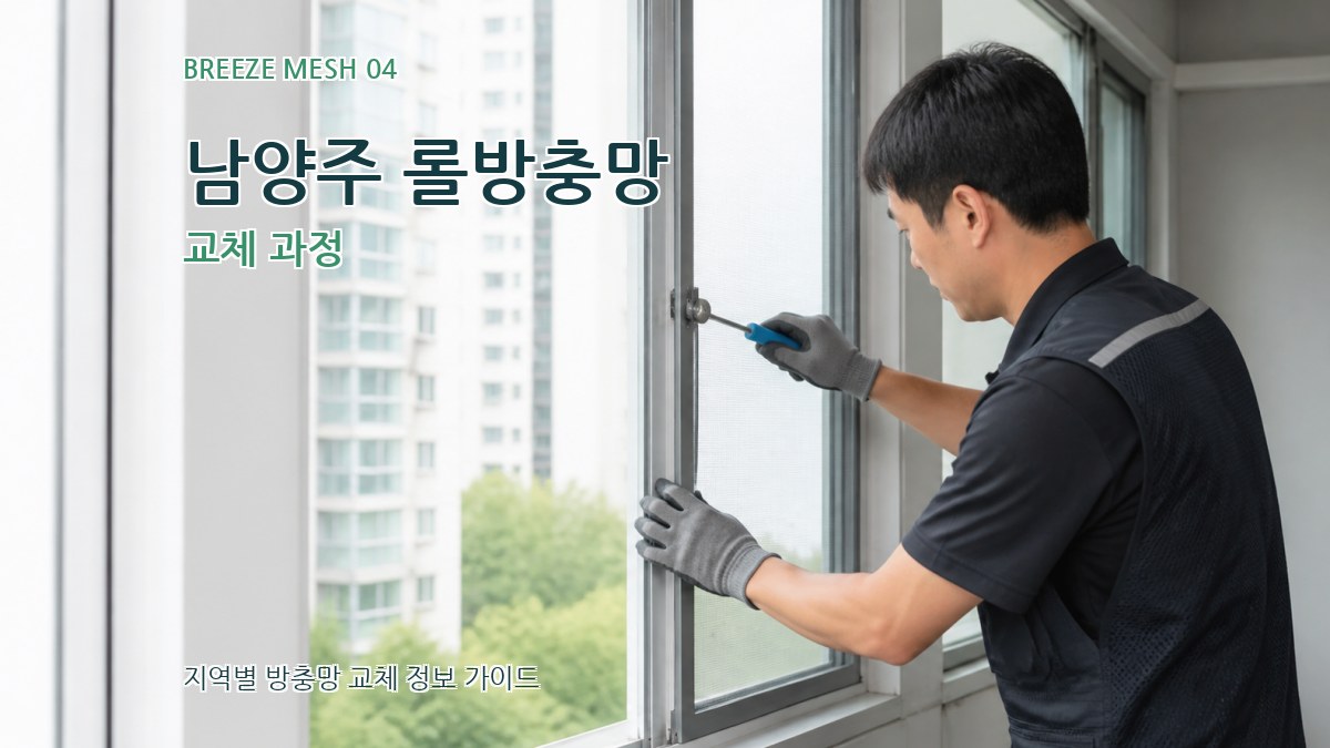 남양주 롤방충망 교체 과정