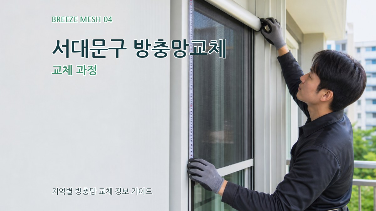서대문구 방충망교체 교체 과정