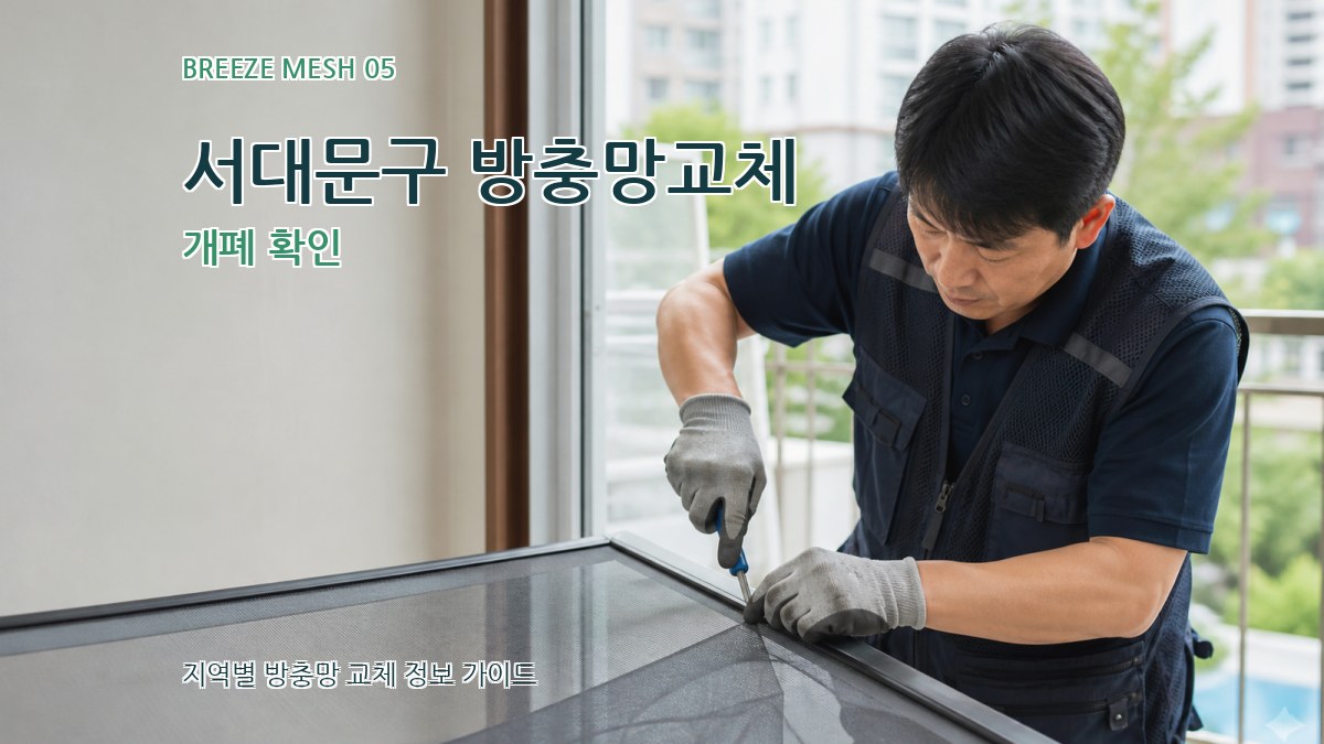 서대문구 방충망교체 개폐 확인
