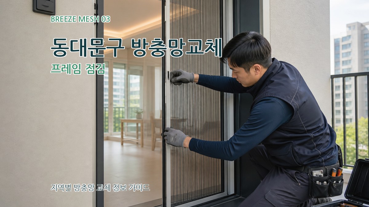 동대문구 방충망교체 프레임 점검
