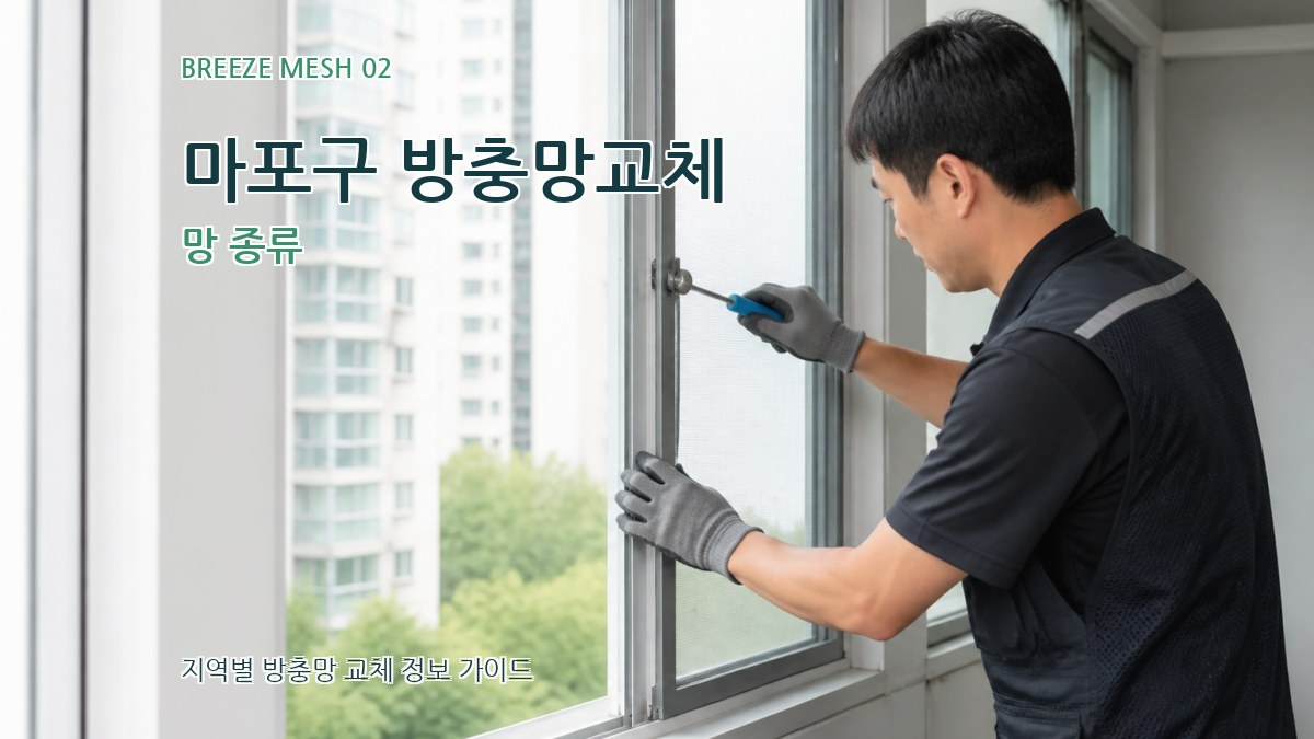 마포구 방충망교체 망 종류