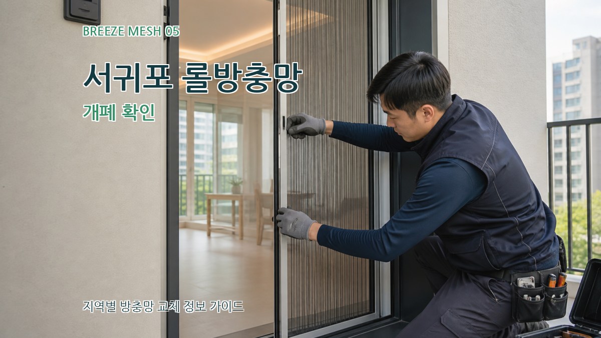 서귀포 롤방충망 개폐 확인
